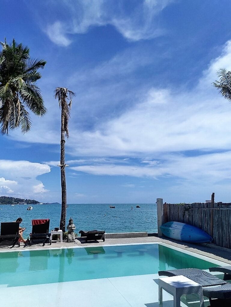 Studio Seafront Private Villa infinity allas